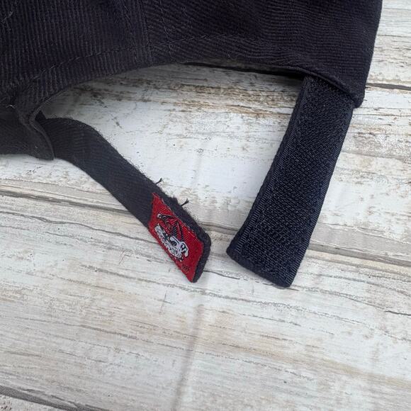 Ga Bulldogs UGA Hat Ball Cap Captivating Headgear Adjustable One Size Black Red - Picture 9 of 9